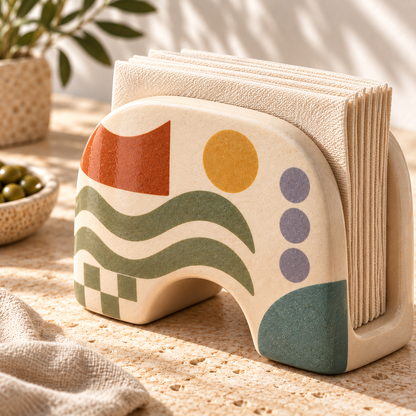 Pasjig® Earthen Geo Arched Napkin Holder