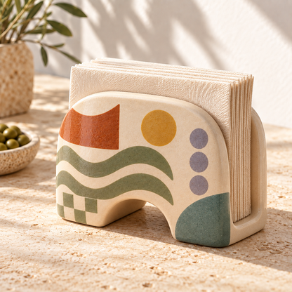 Pasjig® Earthen Geo Arched Napkin Holder